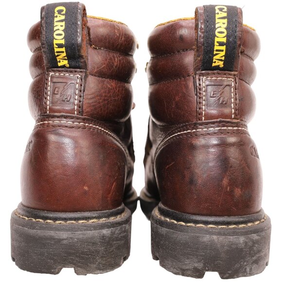 Carolina 6" Steel Toe Work Boot Men 7.5 Brown Leather Safety Oil Resistant CA508 - Picture 2 of 14